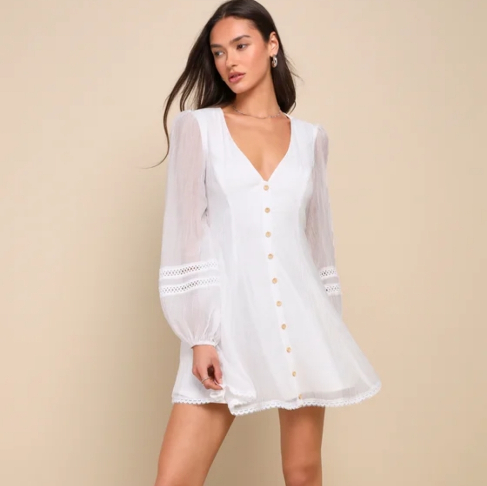 Lulus white dress